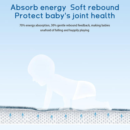 Baby Play Mat 1.2" Thick Memory Foam Nursery Rug Area Rug, 6’7” X 6’7” Yoga Mat Playmat Crawling