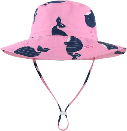 Home Prefer UPF50+ Wide Brim Sun Hat Boys Girls Sun Protection Hat Zoo Beach Swim Safari Bucket Hat