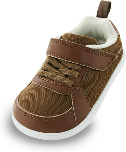 SKYWHEEL Toddler Wide Toe Box Barefoot Shoes Boys Sneakers Kids Tennis Shoes Comfort Lightweight