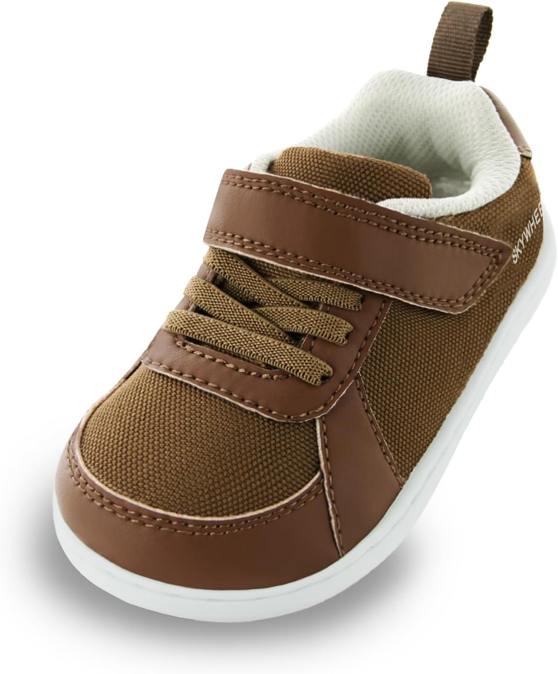 SKYWHEEL Toddler Wide Toe Box Barefoot Shoes Boys Sneakers Kids Tennis Shoes Comfort Lightweight