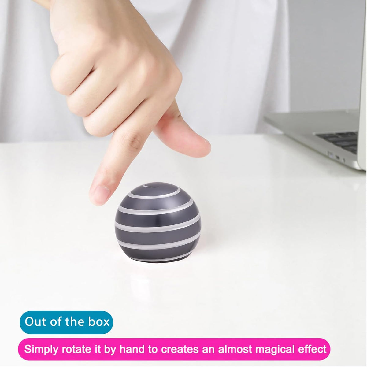 Desk-Toys for Fidget Kinetic-Cool-Gadgets: Cool-Stuff for Kid Children Teen Adult, Optical-Illusion
