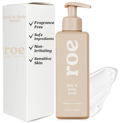 Roe Wellness- Toddler & Baby Body Wash & Shampoo Moisturizing Clean Ingredients | Suitable for