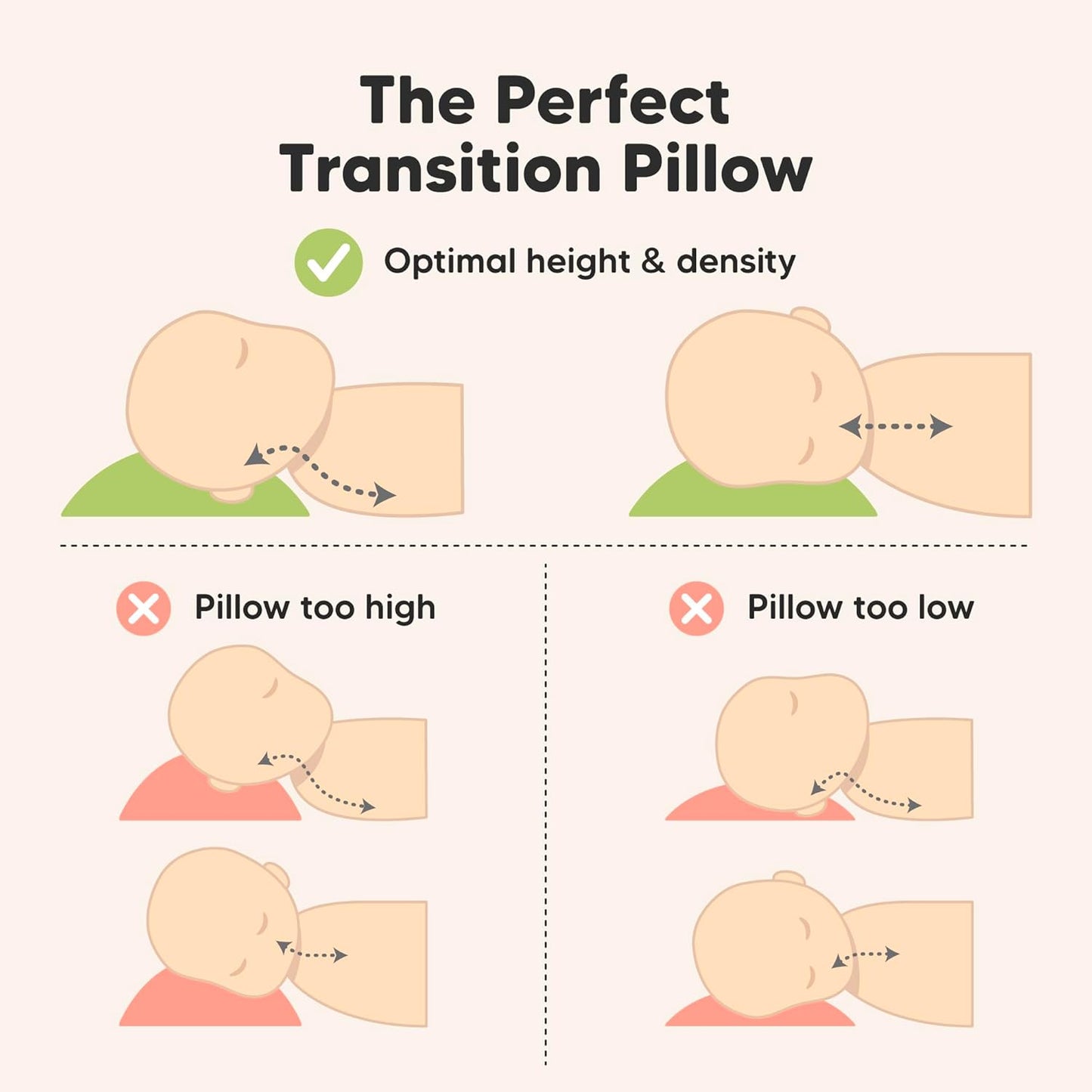 Toddler Pillow with Pillowcase - 13x18 My Little Cuddly Pillow, Viscose Derived From Bamboo Nursery