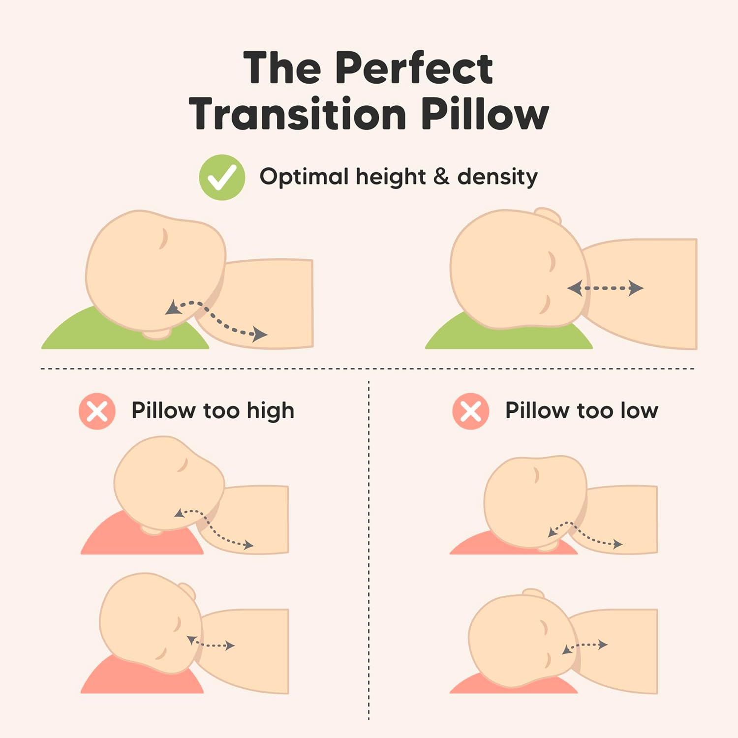 Toddler Pillow with Pillowcase - 13x18 My Little Cuddly Pillow, Viscose Derived From Bamboo Nursery