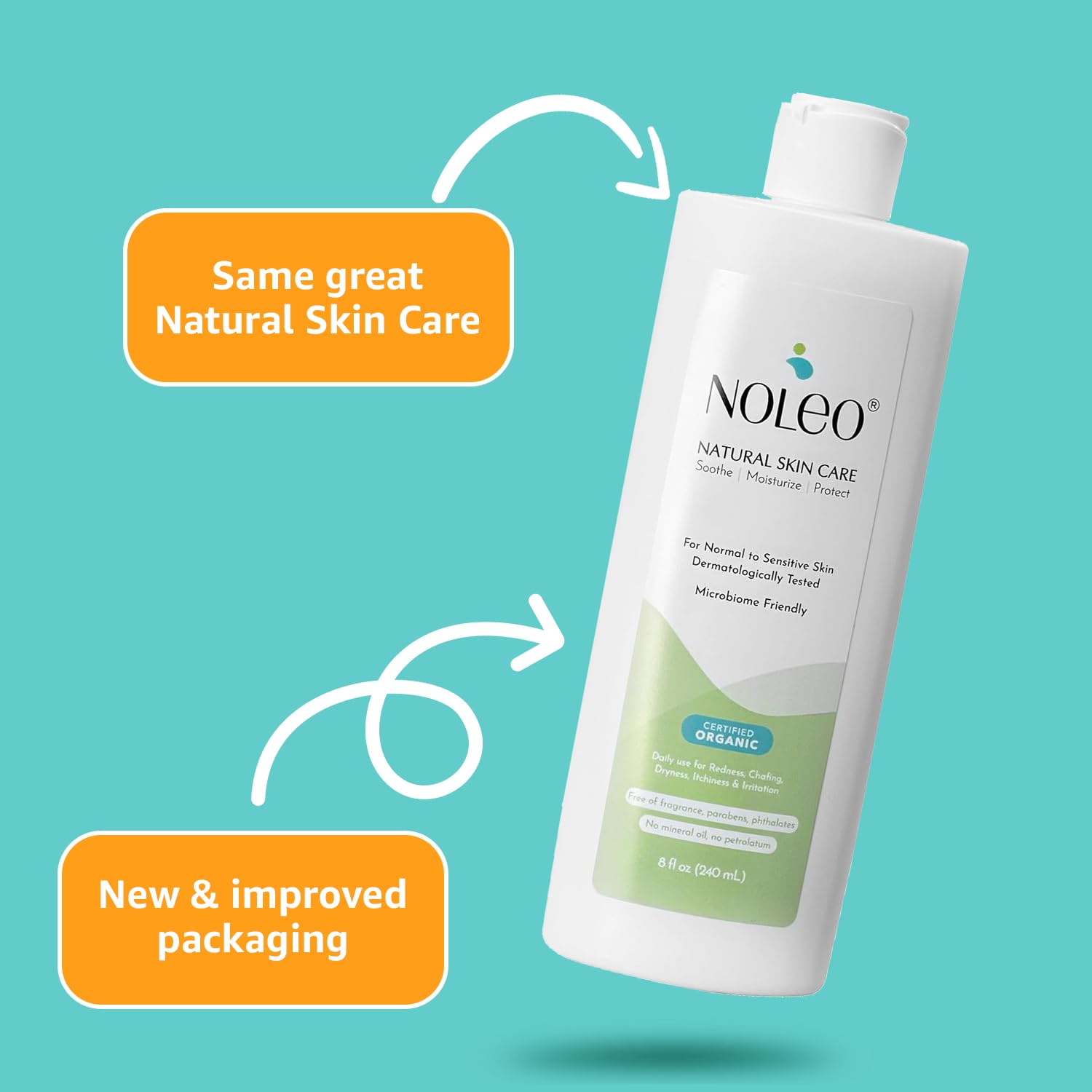 NOLEO Natural Skin Care – Deep Moisturizer for Sensitive Skin | Soothes Redness, Chafing &