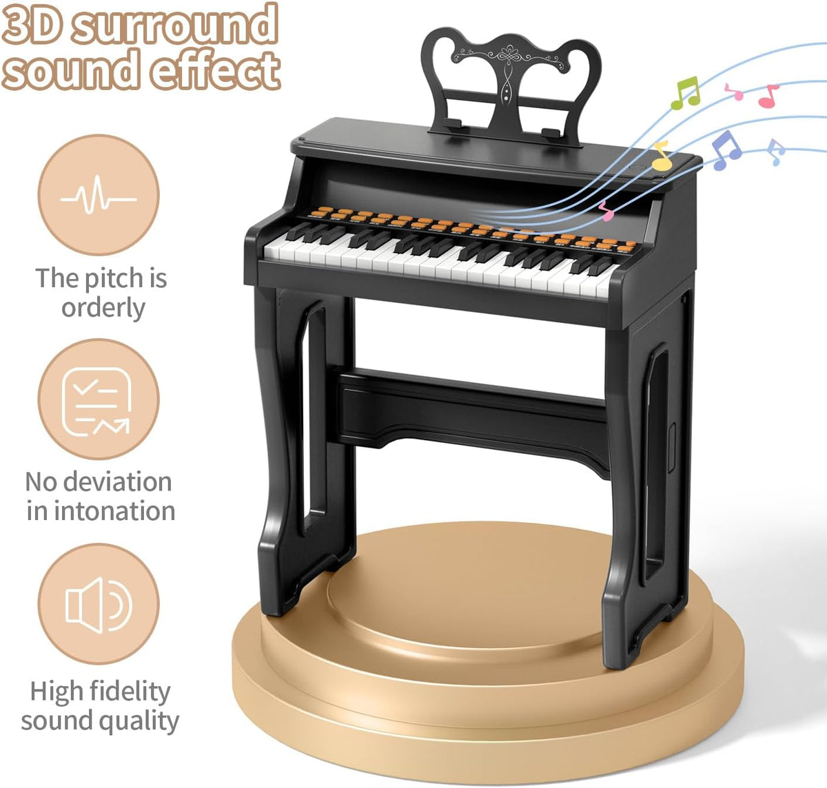 Toy Pianos for Kids Ages 3-7 - Children's Musical Keyboard for Beginners Boys Girls Birthday Gift