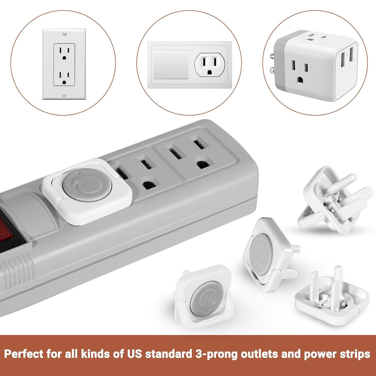 Outlet Covers Baby Proofing, 40 Pack Child Proof Plug Socket Covers Electric Plug Protectors Safety