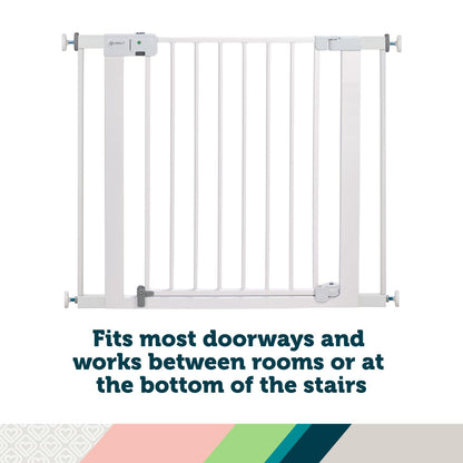 Safety 1st Easy Install Baby Gate for Doorways, Auto-Close Pressure-Mounted Magnetic Latch, Indoor