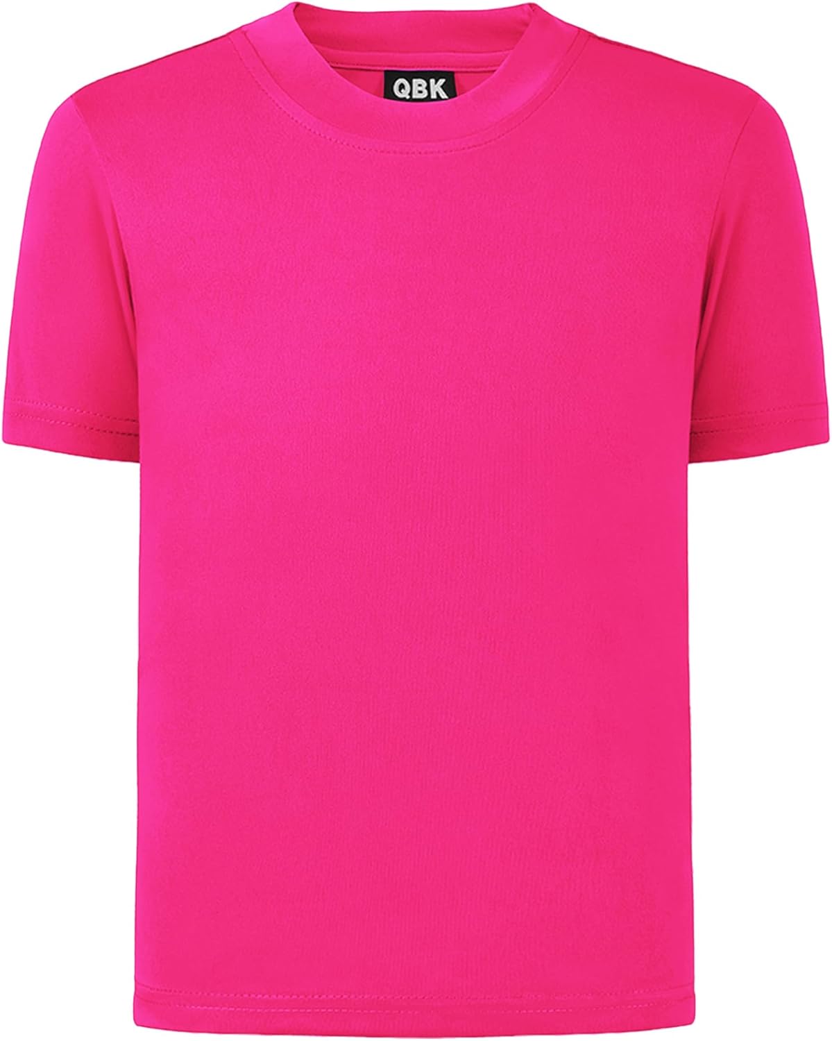 QBK 2T to Youth Neon Shirt Kids UPF 50+ Dry Fit Athletic Short Sleeve Rash Guard T Shirts for Boys