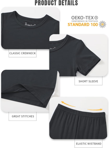 Jimonda Baby Boys Girls Pajama Sets Toddler Sleepwear Cool Jammies 2pcs Viscose from Bamboo PJs