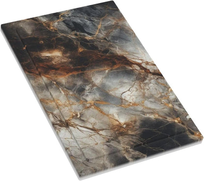 Brown Marble Granite Golden Lines Print Light Switch Cover Plate 1 Gang No Device Blank Electrical