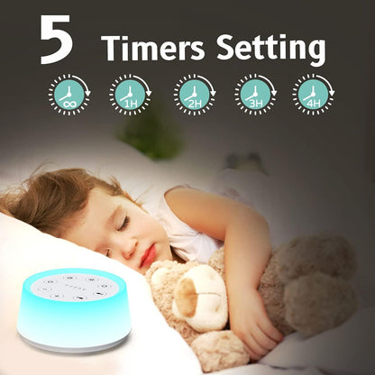 ColorsNoise Sound Machine and White Noise Machine with 30 Soothing Sounds with 12 Colors Baby Night