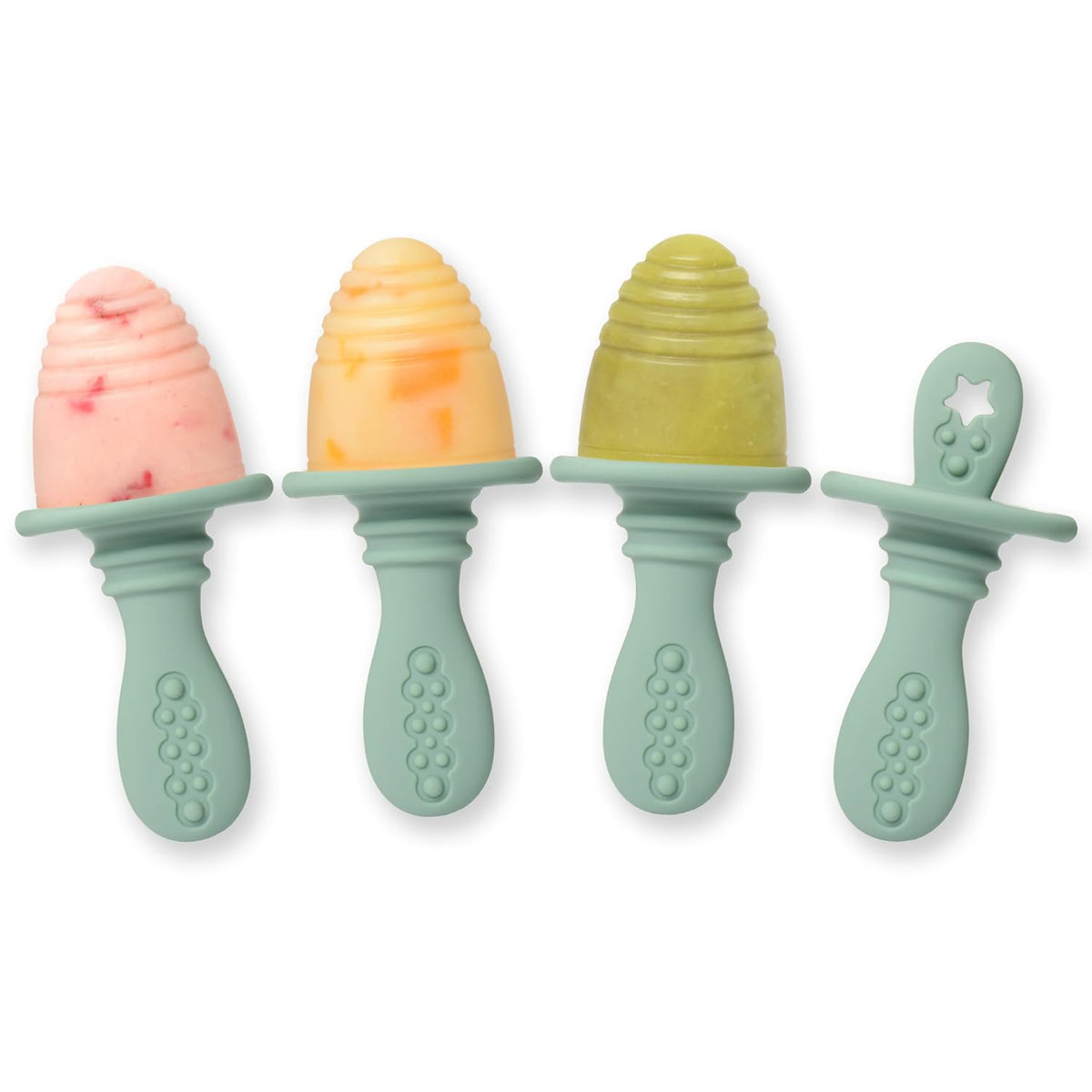 PrimaStella Silicone Petite Pops - Baby Popsicle Mold - BPA Free - Dishwasher Safe - 4 months+