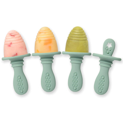 PrimaStella Silicone Petite Pops - Baby Popsicle Mold - BPA Free - Dishwasher Safe - 4 months+