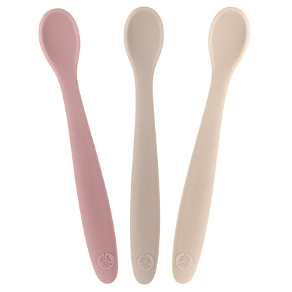 WeeSprout Silicone Baby Spoons - First Stage Infant Feeding Utensils With Soft-Tip, Bendable