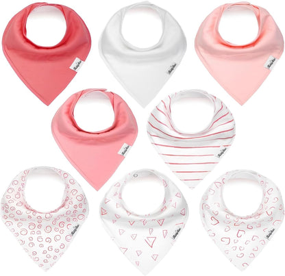 Organic Cotton Baby Bibs – Soft Teething & Drool Bib for Newborns & Toddlers – Hypoallergenic