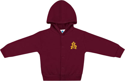 Creative Knitwear College Baby Snap Hooded Jacket - Team Logo, Multiple Colors, for Boys & Girls
