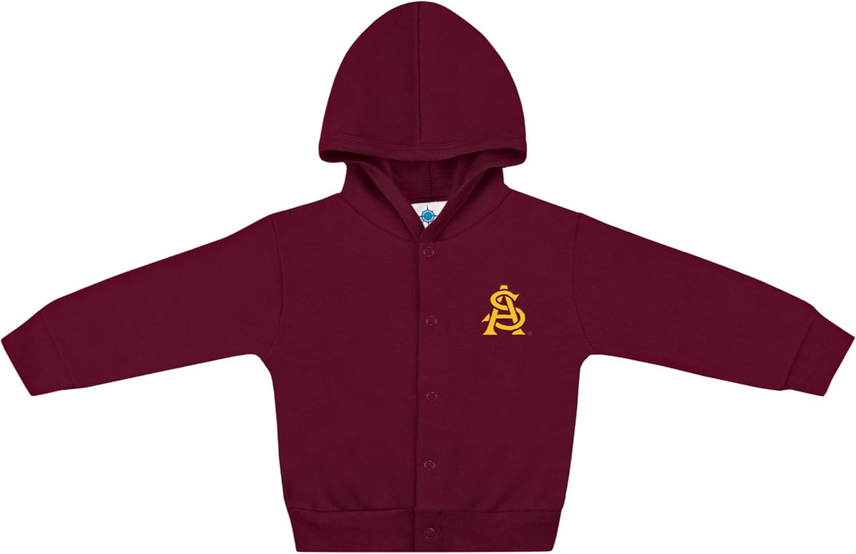 Creative Knitwear College Baby Snap Hooded Jacket - Team Logo, Multiple Colors, for Boys & Girls