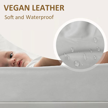 Owlowla Changing Pad Cover,Waterproof Changing Pad Covers-Soft Leather Diaper Changing Table