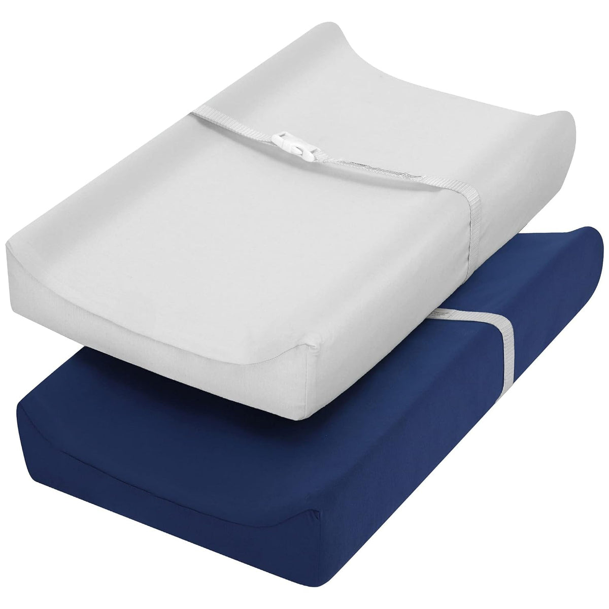 TILLYOU Changing Pad Cover Set in Soft Jersey Material - Fits 32"/34''x16 Contoured Pad for Babies