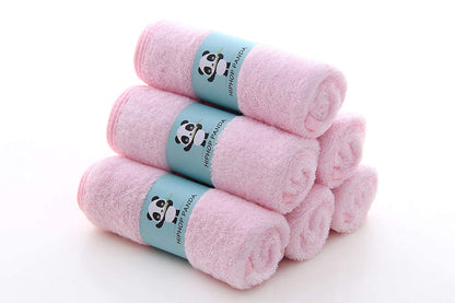 HIPHOP PANDA Baby Washcloths, Rayon Made from Bamboo - 2 Layer Ultra Soft Absorbent Newborn Bath