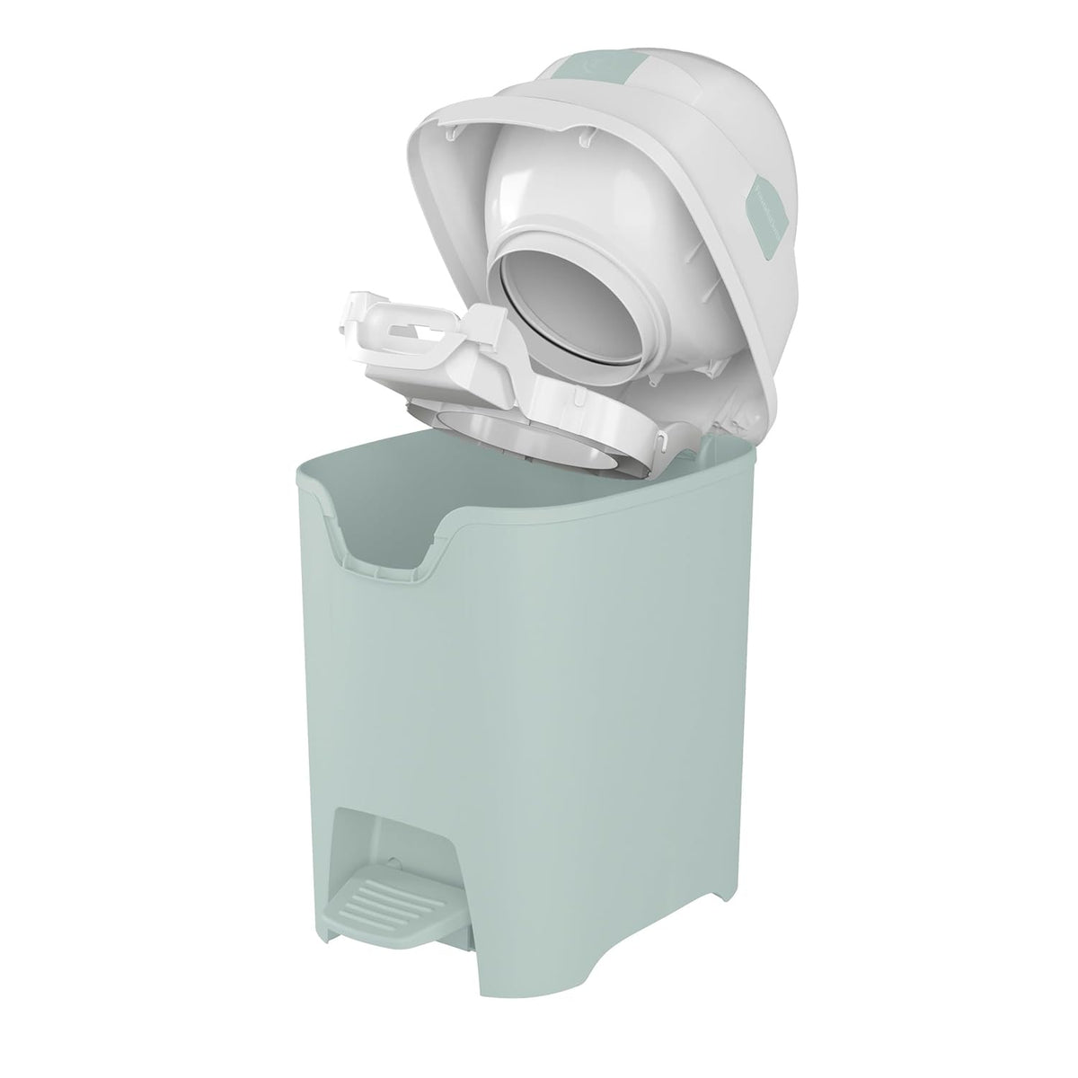 Foundations Mini Hands-Free Diaper Pail with Airtight Lid - Durable & Odorless Diaper Disposal