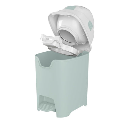Foundations Mini Hands-Free Diaper Pail with Airtight Lid - Durable & Odorless Diaper Disposal