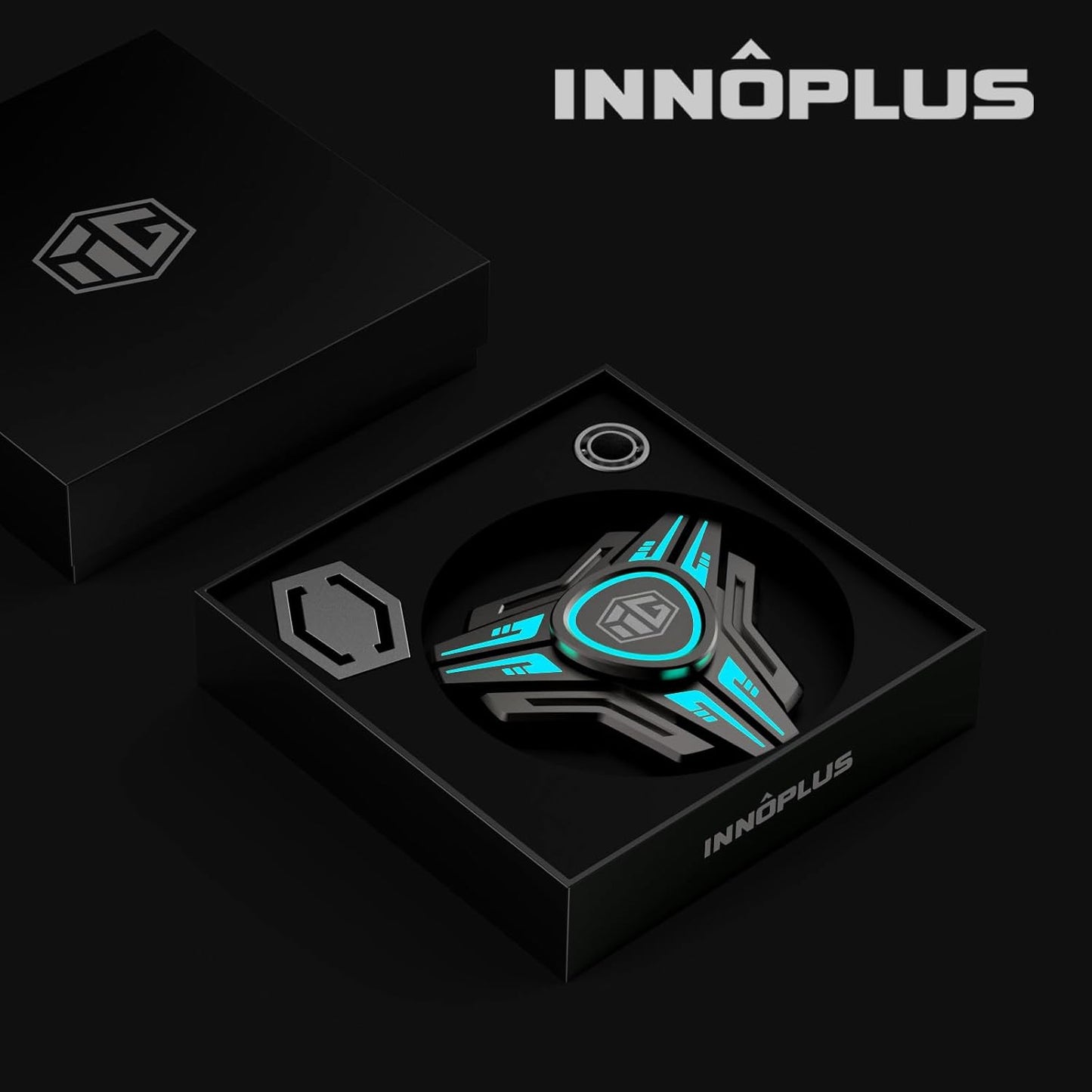 INNOPLUS Fidget Spinner, Fidget Spinners for Adults and Kids, Metal Fidget Spinner, Light Up Fidget