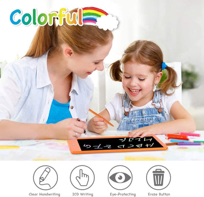 ORSEN LCD Writing Tablet 10 Inch, Colorful Doodle Board Drawing Tablet, Erasable Reusable Writing