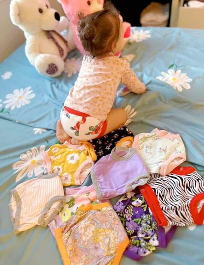 BIG ELEPHANT Potty Training Underwear - 10 Pack, 100% Cotton Absorbent Unisex Toddler Pee Pants for