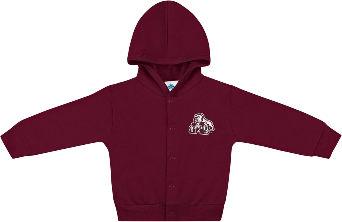 Creative Knitwear College Baby Snap Hooded Jacket - Team Logo, Multiple Colors, for Boys & Girls