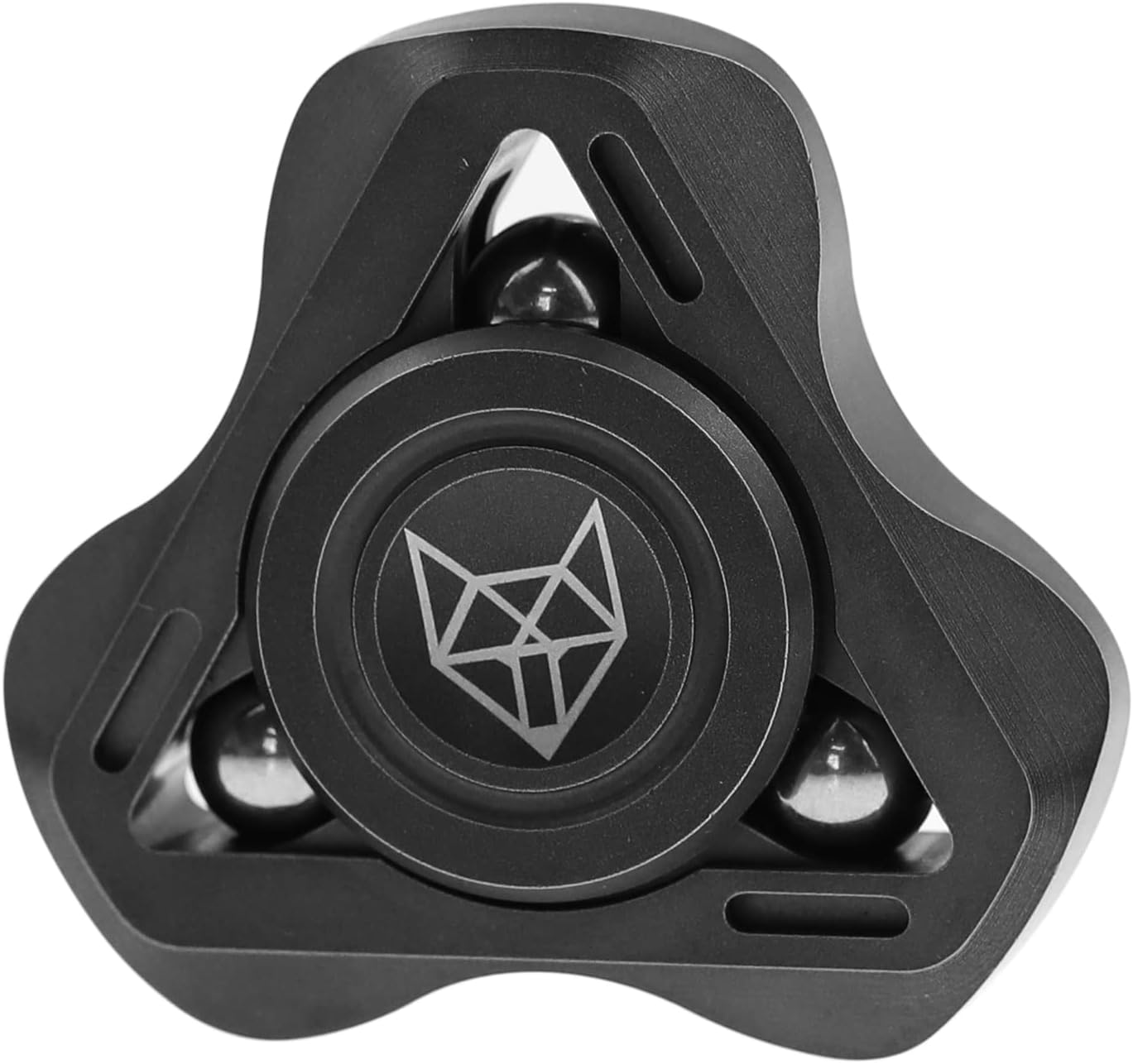 FREELOVE Upgraded Fox Metal Fidget Spinner for Adults, Steel/Glow Balls Clicking Noise, Mini Small
