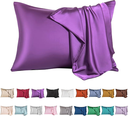 Mulberry Silk Pillowcase for Hair and Skin,King Size Cooling Silk Pillow Case with Hidden