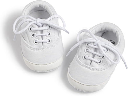 Morbido Infant Baby Boys Girls Canvas Sneaker Toddler Slip On Anti Skid Newborn First Walkers Candy