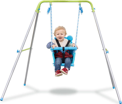 Sportspower My 1st Toddler Swing - Heavy-Duty Baby Indoor/Outdoor Swing Set with Safety Harness