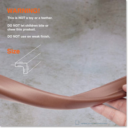 Roving Cove Slim-Fit Edge Protector for Baby Proofing (9ft Small Edge Only), Soft Rubber Foam