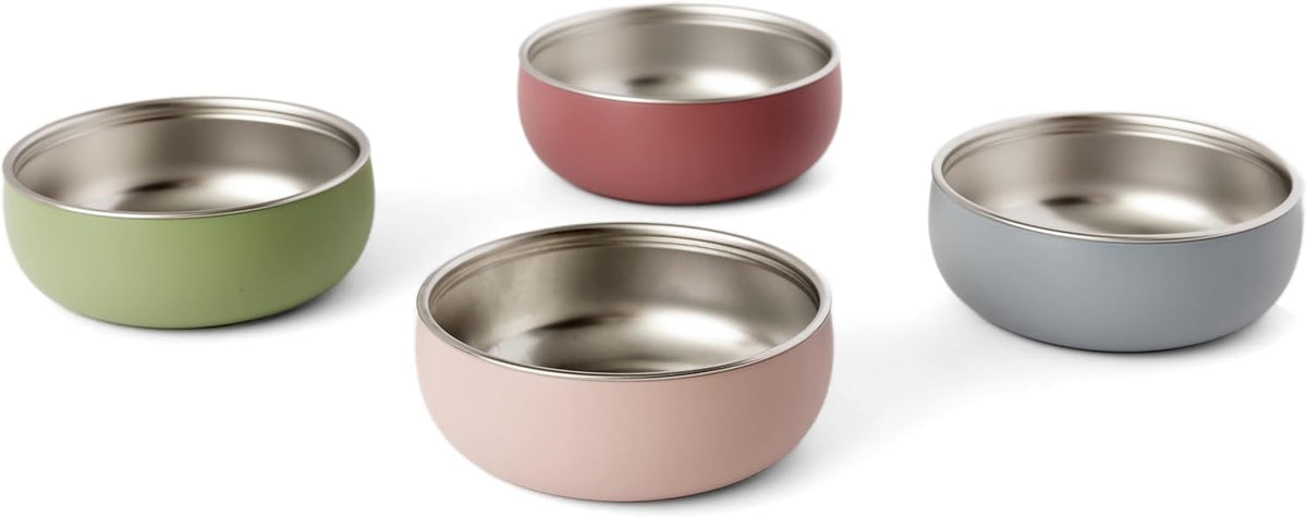 Monkey Proof™ Non-Toxic Stainless Steel Child Bowl 5” with Non-Slip Silicone Shell, Multi-color