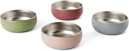 Monkey Proof™ Non-Toxic Stainless Steel Child Bowl 5” with Non-Slip Silicone Shell, Multi-color