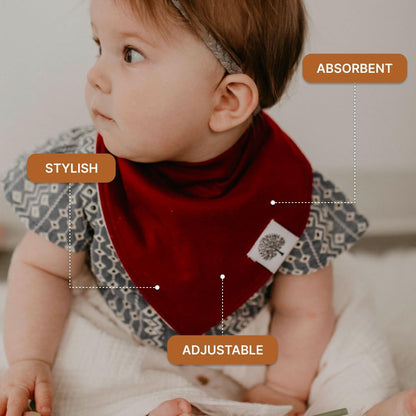 Parker Baby Bandana Drool Bibs 8 Pack Baby Bibs for Boys, Girls, Unisex - Soft & Stylish Teething