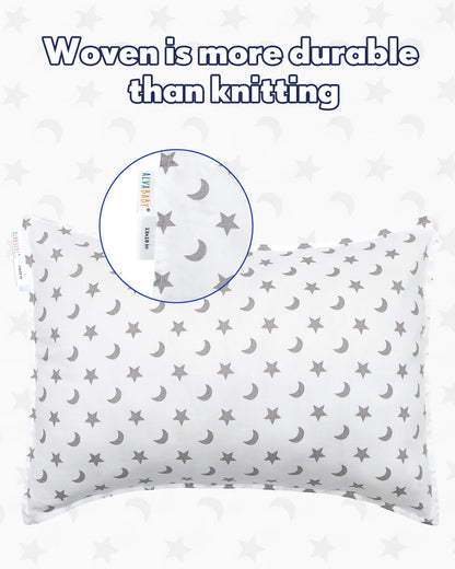 ALVABABY Toddler Pillowcases 2 Pack Organic Cotton Kids Pillow Cover Fit 13"x 18" or 12"x23"