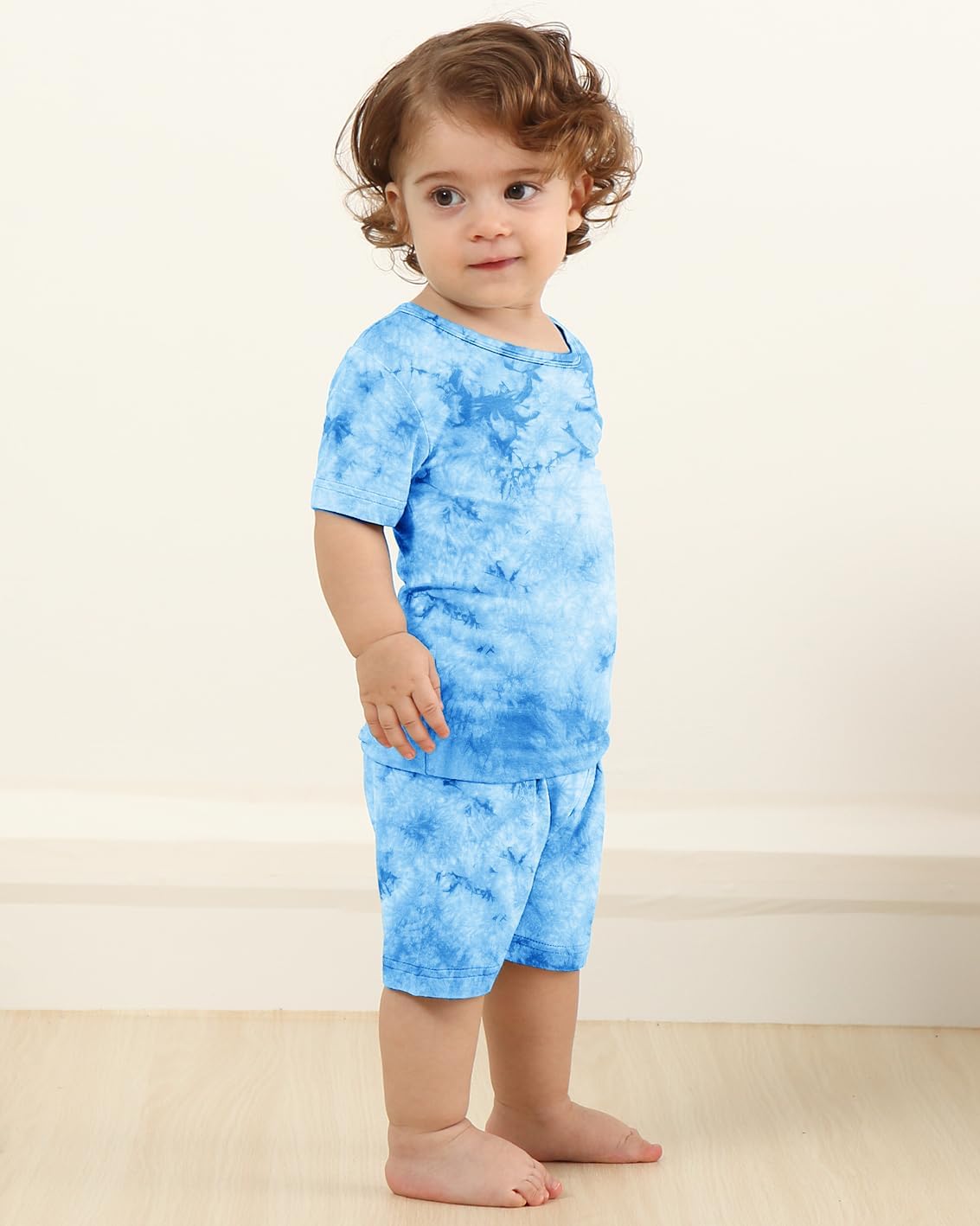 Jimonda Baby/Toddler Soft Sleepwear Short sleeve Kids Cool Pajama Outdoor 2-Piece Shirt&Shorts