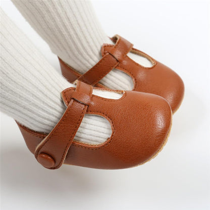 Baby Shoes Mary Jane Flats Non Slip Soft Sole Infant Toddler Sneakers First Walkers Party Christmas