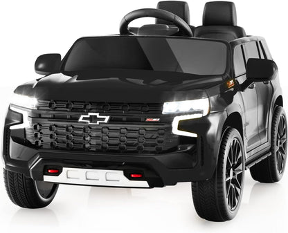 Costzon Ride on Car, 12V Licensed Chevrolet Tahoe Battery Powered Electric Vehicle w/ 2.4G Remote