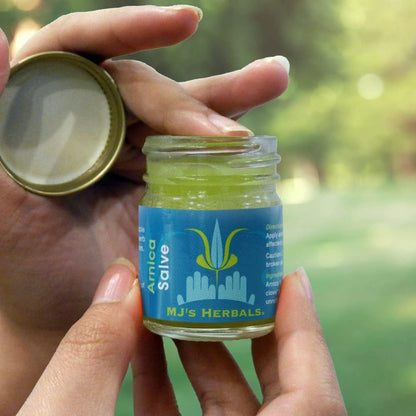 MJ’s Herbals Arnica Salve | Organic, Maximum Strength, Immediate Relief for Sore Muscles & Feet |