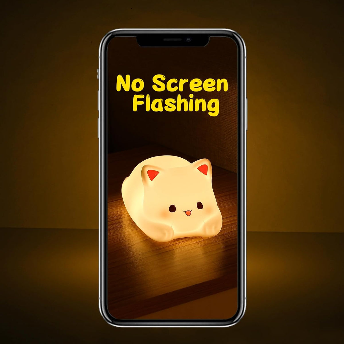 LOVERUIS Cute Night Light for Kids Cat Night-Light Baby Girl Squishy NightLight 1/3 Hour Timer