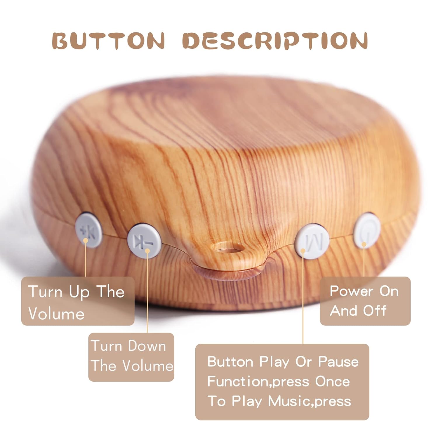 Baby Crib Mobile Musical Box - Mobile Rotary Music Box Imitation Wood - Music Box with Rotating