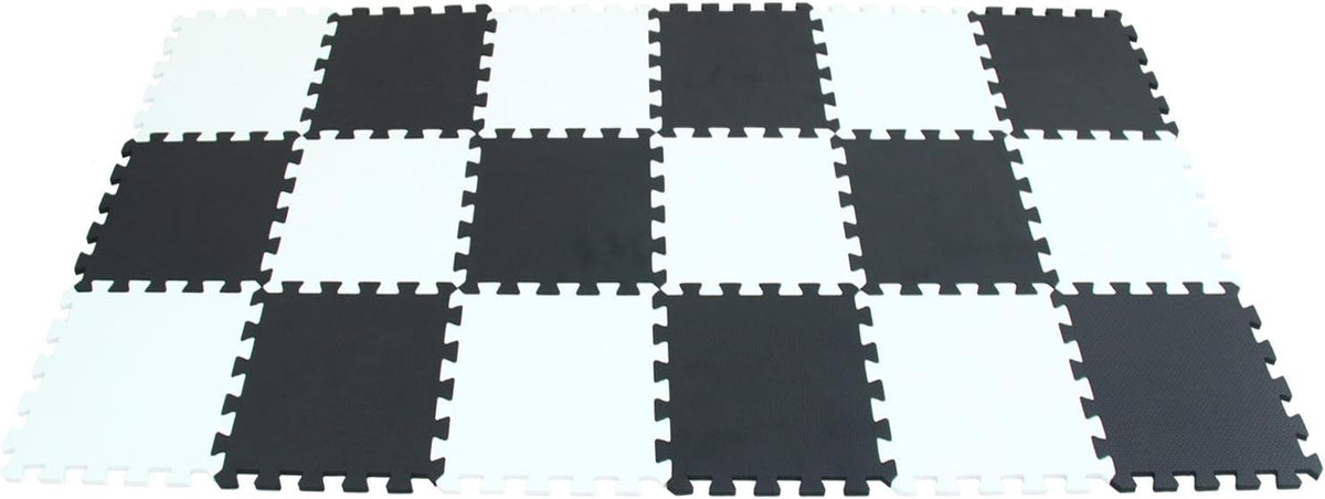 MQIAOHAM® 18 Pieces Puzzle Play Mats, Soft Baby Play Mat, Kids Interlocking Foam Floor Tiles