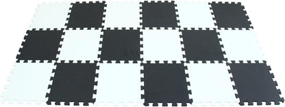 MQIAOHAM® 18 Pieces Puzzle Play Mats, Soft Baby Play Mat, Kids Interlocking Foam Floor Tiles