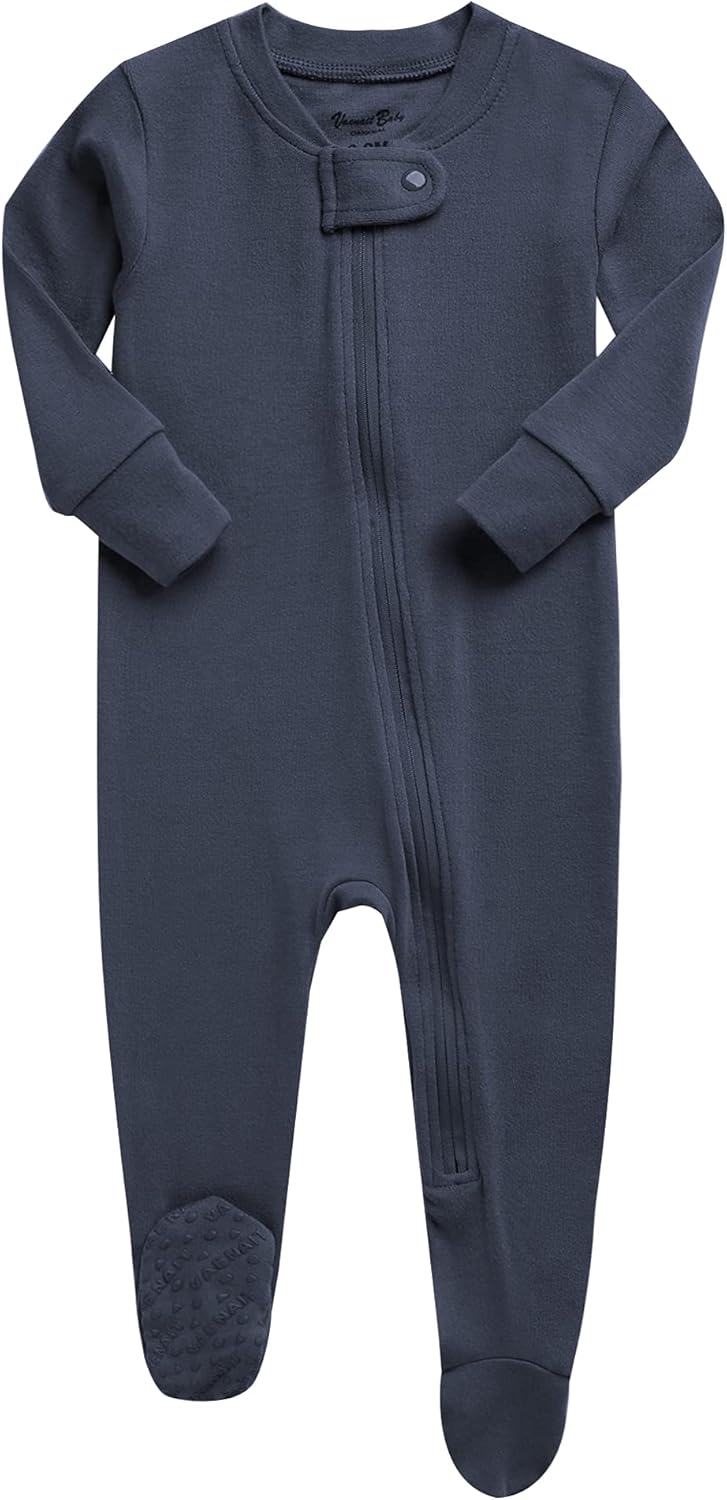 VAENAIT BABY Infant Toddler Boys Girls Footed One-Piece Sleep and Play Premium Modal Pajamas 1-2
