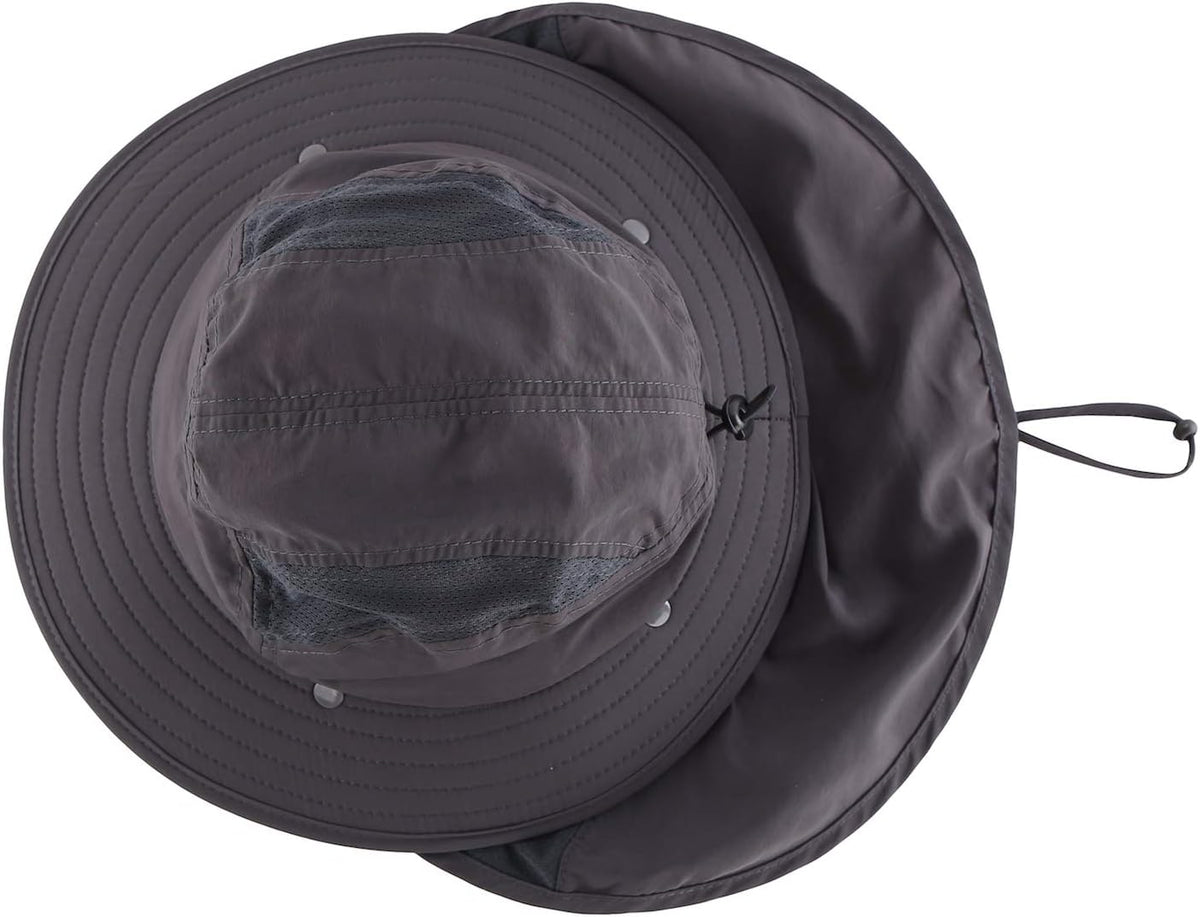 Home Prefer UPF 50+ Boys Sun Hat with Neck Flap Wide Brim Summer Beach Bucket Hat for Boys Girls